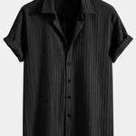 Stripe Jacquard Button Up Shirt