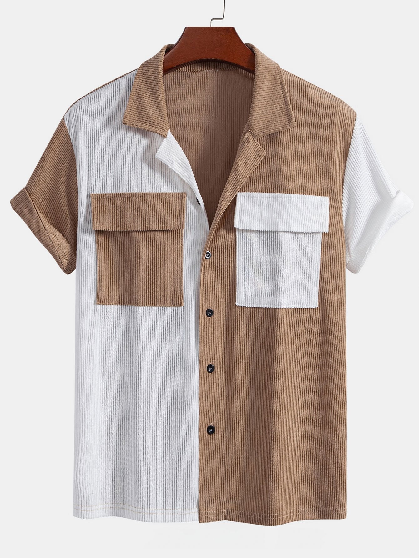 Two Tone Cuban Corduroy Shirt