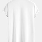 Muscle Fit Ribbed Deep Cuban Shirt