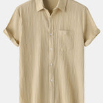Textured Button Up Shirt