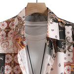 Paisley Baroque Scarf Print Button Up Shirt