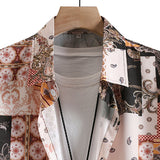 Paisley Baroque Scarf Print Button Up Shirt