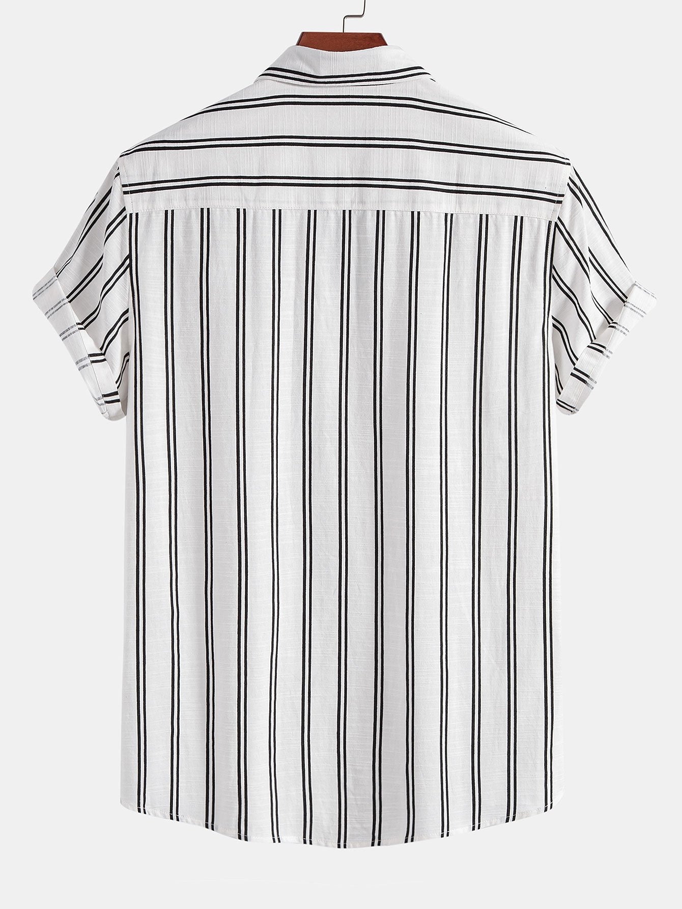 Linen Striped Button Up Shirt
