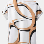 Abstract Print Shirt & Swim Shorts Set