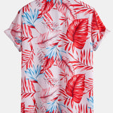 Tropical Print Shirt & Swim Shorts Set