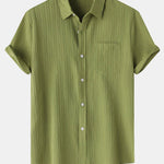 Textured Button Up Shirt