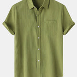 Textured Button Up Shirt