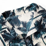 Palm Tree Print Shirt & Swim Shorts Set
