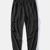 Corduroy Shirt & Drawstring Corduroy Cargo Jogger Pants Set