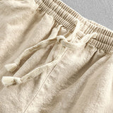 Linen Short Sleeve Shirt & Linen Cotton Blend Cropped Pants Set