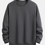 Basic Relax Fit Crew Neck Sweatshirt & Jogging Pants Set