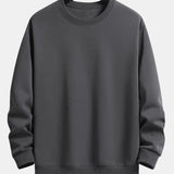 Basic Relax Fit Crew Neck Sweatshirt & Jogging Pants Set