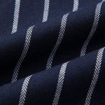 Cotton Blend Striped Button Up Shirt