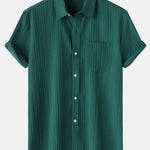 Textured Button Up Shirt