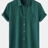 Textured Button Up Shirt