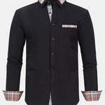 Plaid Panel Button Up Shirt