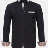 Plaid Panel Button Up Shirt