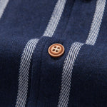 Cotton Blend Striped Cuban Shirt