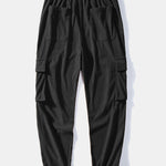 Corduroy Cuban Collar Shirt & Drawstring Corduroy Cargo Jogger Pants Set