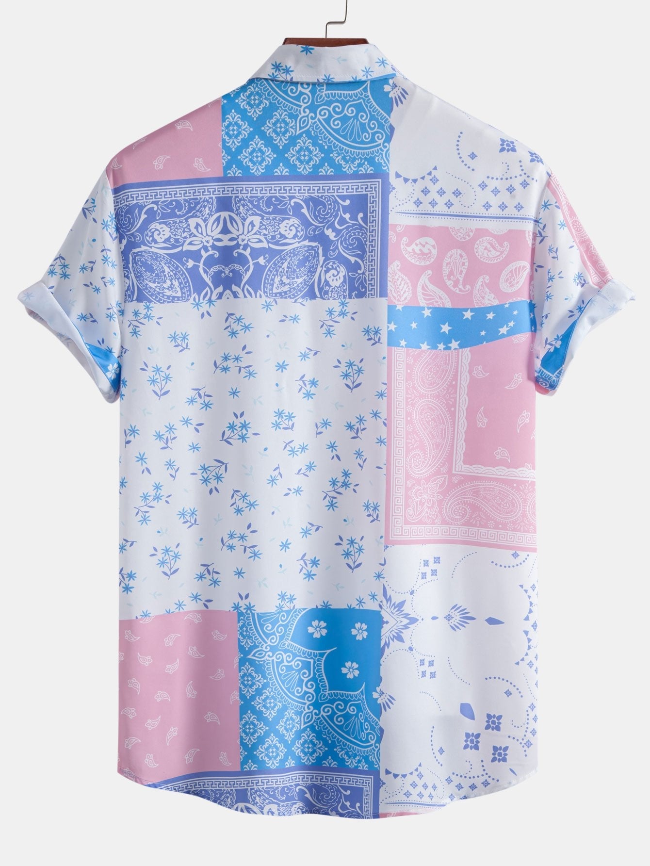 Paisley Floral Print Button Up Shirt