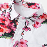 Floral Print Shirt & Swim Shorts Set