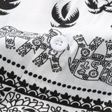 Elephant Print Button Up Shirt