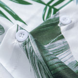 Leaf Print Shirt & Swim Short Set