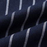 Cotton Blend Striped Shirt & Straight Leg Linen Pants Set
