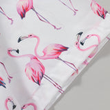 Flamingo Print Button Up Shirt