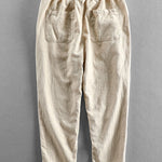 Linen Short Sleeve Shirt & Linen Cotton Blend Cropped Pants Set