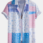 Paisley Floral Print Shirt & Swim Shorts Set