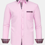 Plaid Panel Button Up Shirt