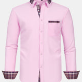Plaid Panel Button Up Shirt