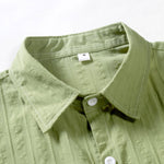 Striped Jacquard Button Up Shirt