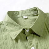 Striped Jacquard Button Up Shirt
