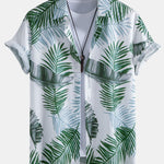 Leaf Print Shirt & Swim Short Set