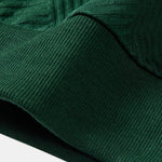 Geometric Striped Sweatshirt & Drawstring Corduroy Cargo Jogger Pants Set