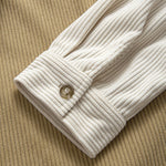 Colorblock Corduroy Button Up Shirt