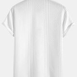 Geometric Jacquard Polo & Shorts Set
