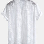 Embroidered Floral Cuban Shirt