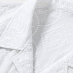 Embroidered Floral Cuban Shirt