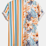 Tropical Stripe Panel Shirt