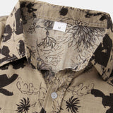 Ink Floral Print Button Up Shirt