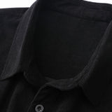 Plaid Corduroy Panel Shirt & Chino Cargo Jogger Pants Set