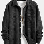 Striped Jacquard Button Up Shirt