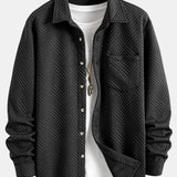 Striped Jacquard Button Up Shirt