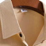 Crinkled Concealed Fly Shirt