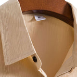 Crinkled Concealed Fly Shirt