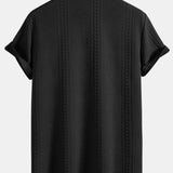 Geometric Jacquard Button Up Shirt