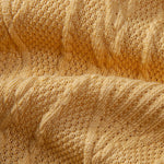 Knitted Geometric Textured Cuban Shirt
